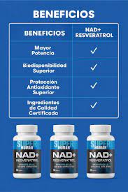 NAD + Resveratrol - Cápsulas de Reparación Celular Antienvejecimiento y Energía Extra (30 Cápsulas) - SuperHuman™